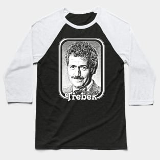 Alex Trebek / Retro Vintage Aesthetic Fan Design Baseball T-Shirt